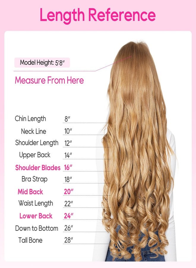 REECHO Curly Hair Extensions, 4PCS 16 inch Clip in Hair Extensions Lace Weft Short Curly Hair Extension Clip Ins Invisible Natural Hairpieces for Women, Light Brown with Blonde Highlights - Image 5